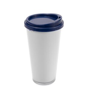 Copo Plástico Duplo 400ml. — Azul