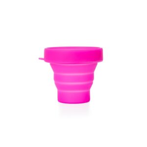 Copo Retrátil de Silicone 150ml. — Rosa