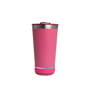 Copo Térmico 400ml com Caixa de Som. — Rosa