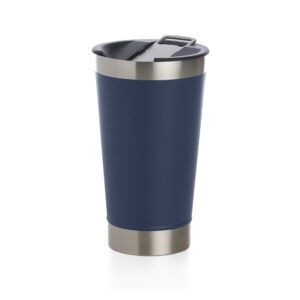 Copo Térmico Liso 500ml com Abridor. — Azul
