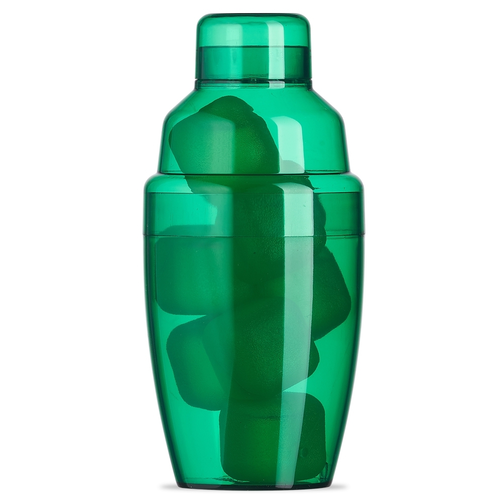 Coqueteleira Plástica com Gelo Ecológico.