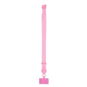 Cordão para Celular Poliéster. — Rosa