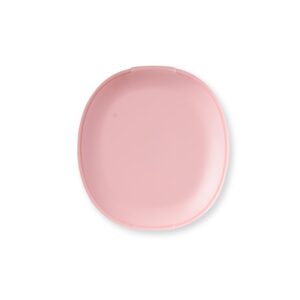 Espelho Duplo Oval Sem Aumento Plástico. — Rosa