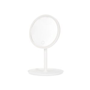 Espelho de Mesa Plástico com Iluminação LED.
