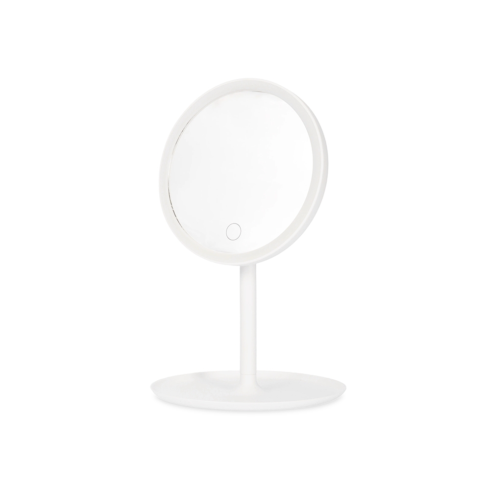 Espelho de Mesa Plástico com Iluminação LED.