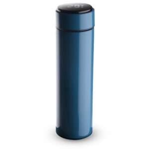 Garrafa Inox 450 ml com Display LED. — Azul