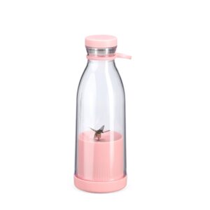 Garrafa Plástica Mixer 380ml. — Rosa