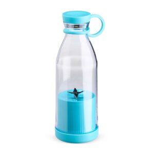 Garrafa com Misturador 380ml. — Azul