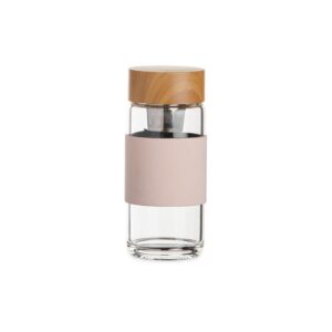 Garrafa de Vidro 400ml. — Rosa