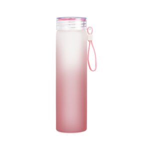 Garrafa de Vidro 470ml. — Rosa
