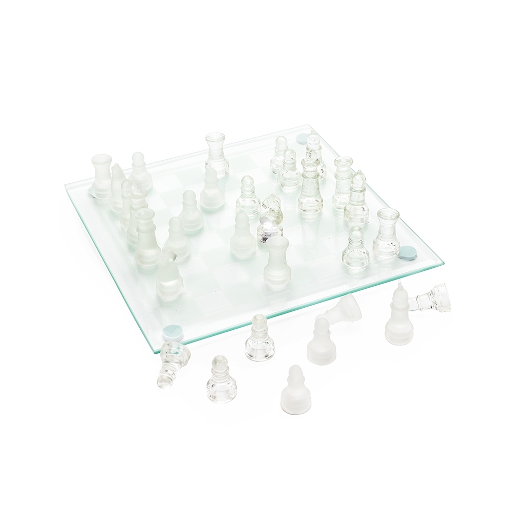 Jogo de Xadrez de Vidro.