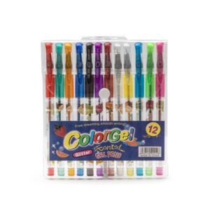 Kit Canetas Gel 12 cores.