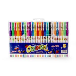 Kit Canetas Gel 24 cores.