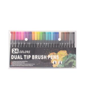 Kit Canetinhas Ponta Dupla 24 Cores.