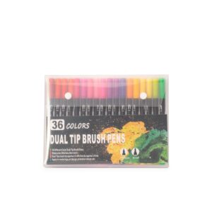 Kit Canetinhas Ponta Dupla 36 Cores.