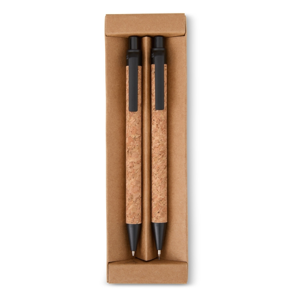 Kit Ecológico Caneta e Lapiseira Cortiça.