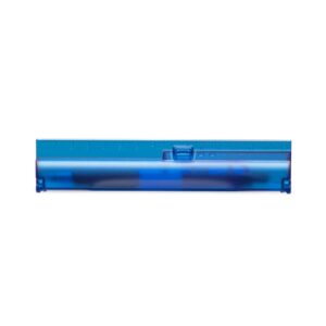 Kit Estojo com Régua e Caneta Plástico. — Azul