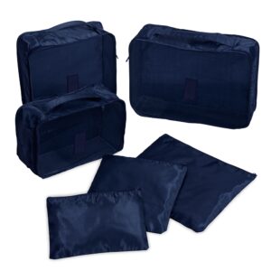 Kit Necessaires 6 Peças. — Azul
