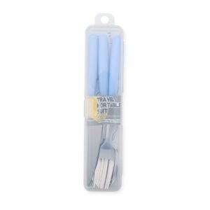 Kit Talheres 3 Peças. — Azul