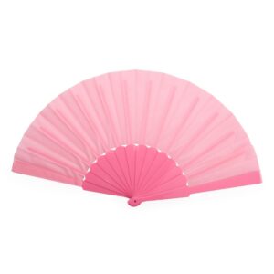 Leque de Plástico. — Rosa