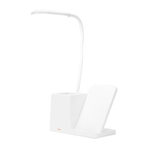 Luminária Led com Carregamento via Indução e Porta-caneta.