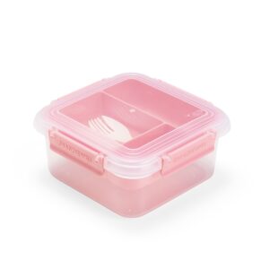 Marmita Hermética Plástico 1L. — Rosa