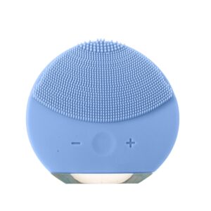 Massageador e Limpador Facial. — Azul