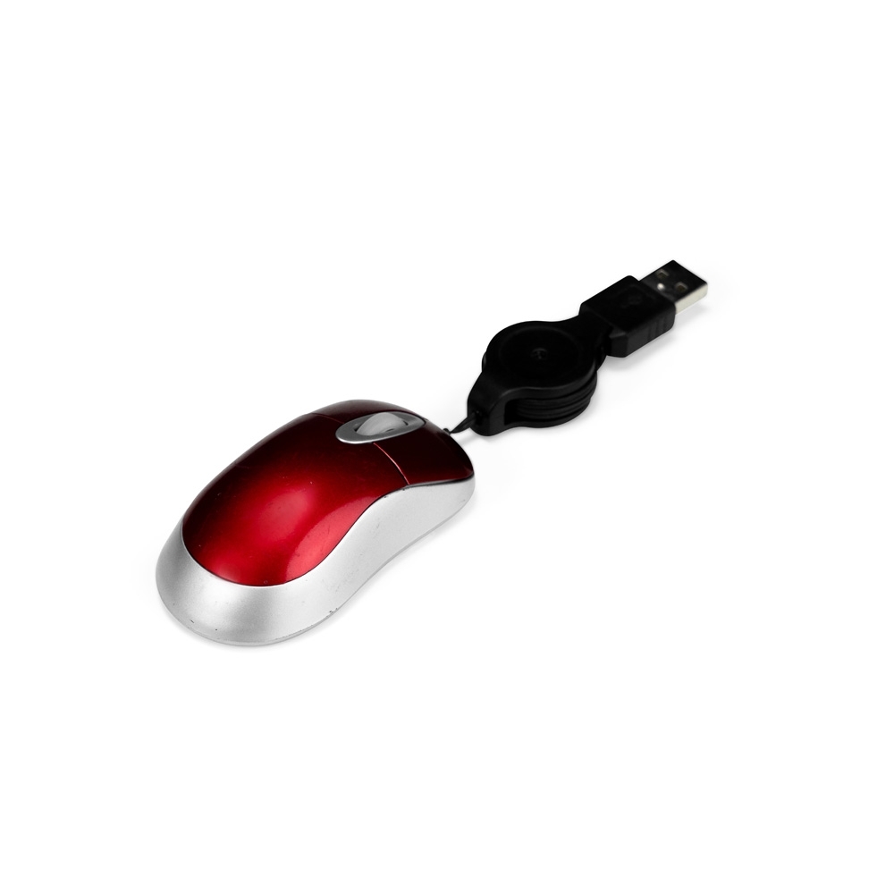 Mini-Mouse com Fio Retrátil.