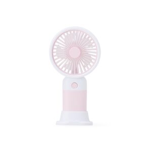 Mini Ventilador Recarregável. — Rosa