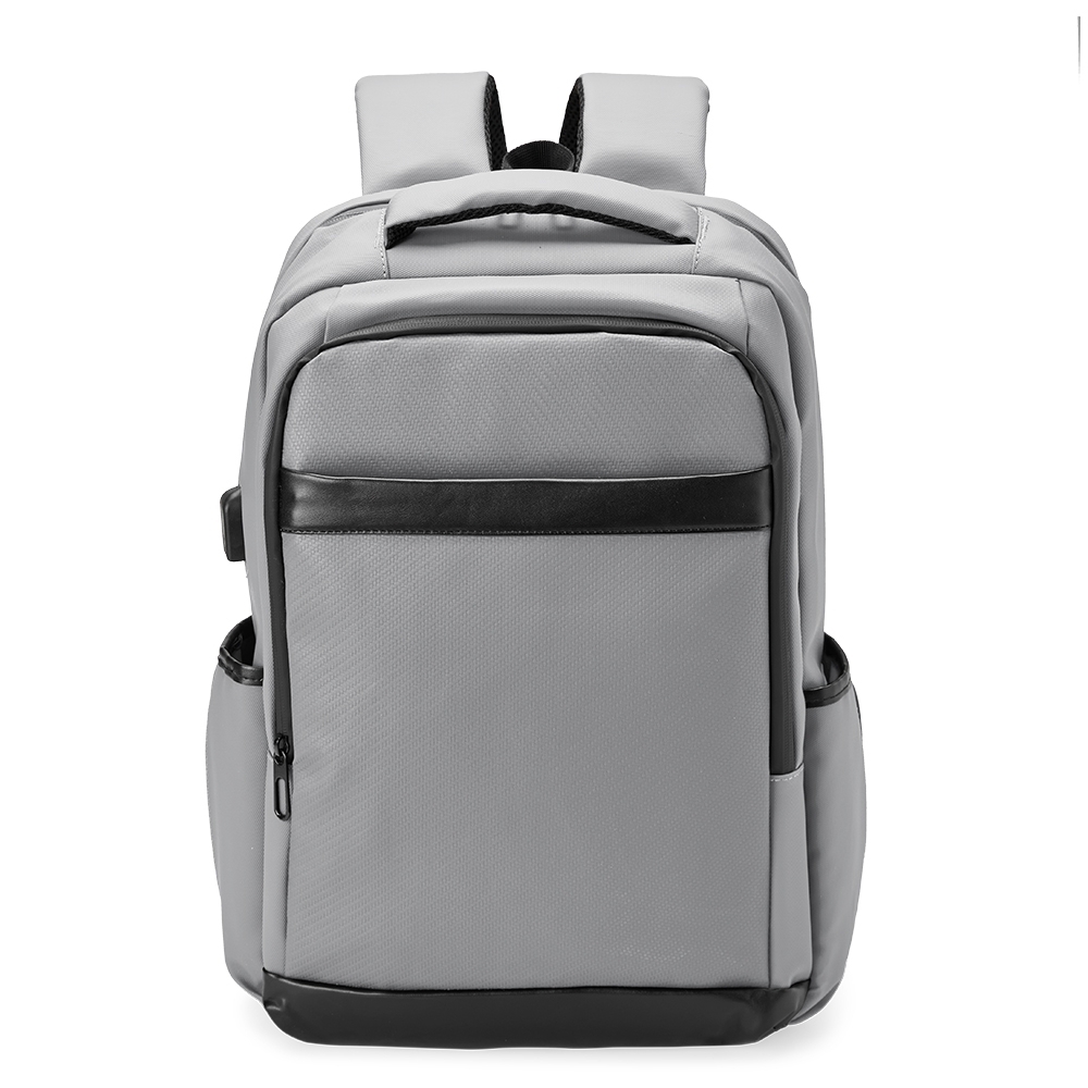 Mochila Couro Sintético USB 26 Litros. - Imagem 4