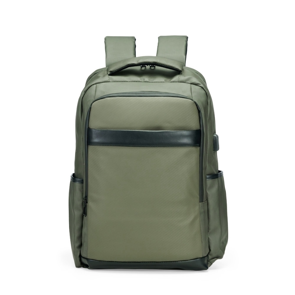 Mochila Couro Sintético USB 26 Litros. - Imagem 7