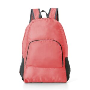 Mochila Nylon Dobrável 21 litros. — Rosa
