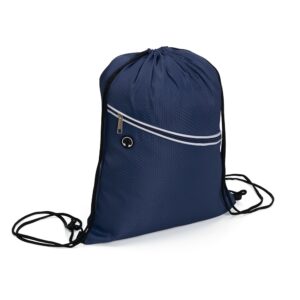 Mochila Saco Poliéster. — Azul