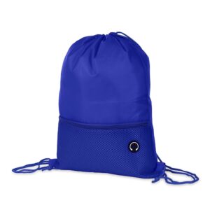 Mochila Saco Poliéster. — Azul