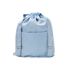 Mochila Saco Poliéster. — Azul claro