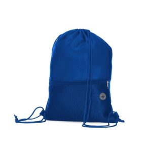 Mochila Saco em Poliéster. — Azul