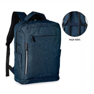Mochila de Nylon USB 20 Litros. — Azul