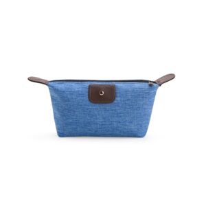 Nécessaire Poliéster PVC Mescla. — Azul