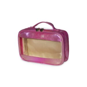 Nécessaire PVC Holográfica Impermeável. — Rosa