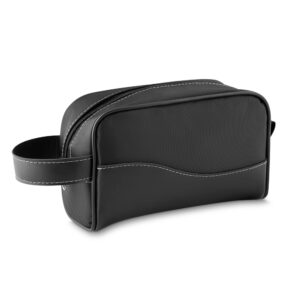 Nécessaire de Couro Sintético e Nylon.