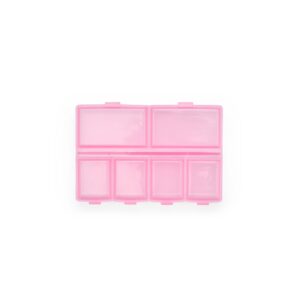 Porta-Comprimidos Plástico. — Rosa