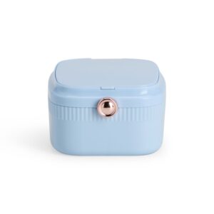 Porta-Joias com Espelho. — Azul claro