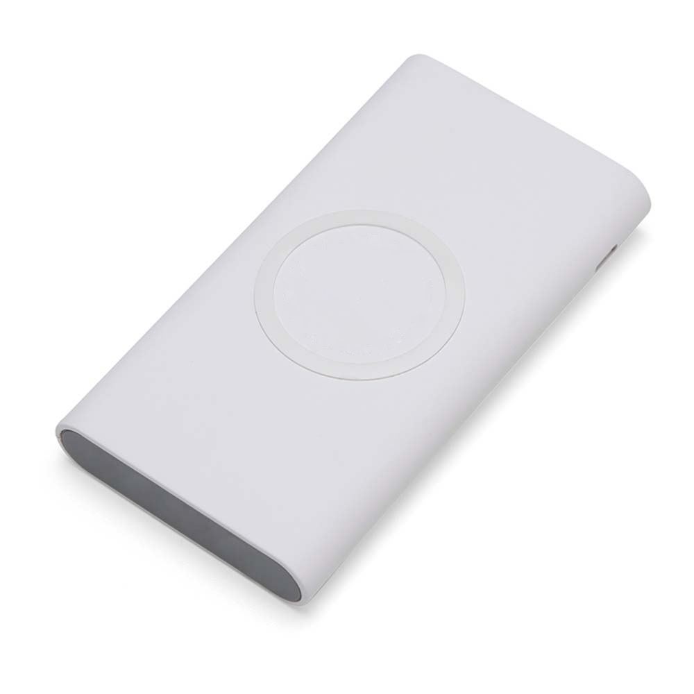 Power Bank 8000mAh com Carregamento via Indução ou via Cabo.
