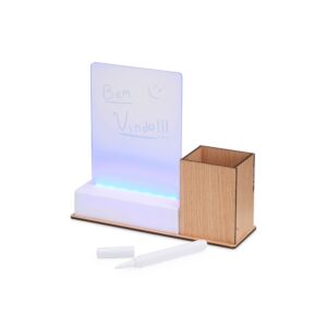 Quadro de Mensagens LED com Porta-caneta.