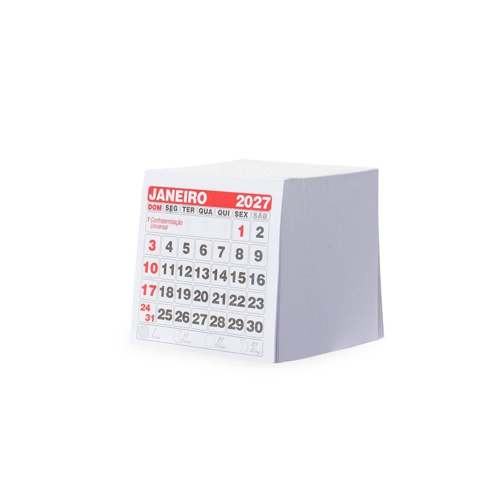 Refil Calendário 5 x 5cm.