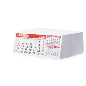 Refil Calendário de Mesa 4,5 x 11,8cm.