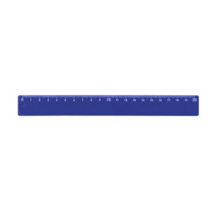Régua Plástica 20cm. — Azul