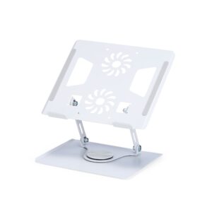 Suporte Articulado Giratório de Metal para Notebooks.