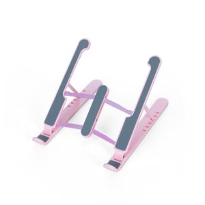 Suporte Retrátil para Notebook Multi Ângulos. — Rosa
