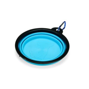 Tigela para Pet Retrátil 350ml. — Azul claro